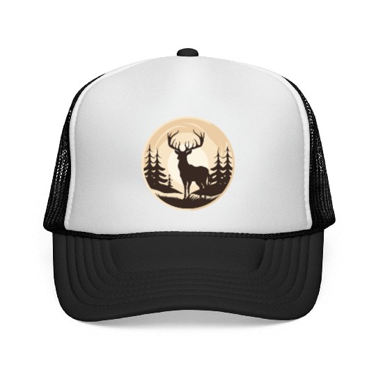 Majestic Deer in the Wilderness Trucker Caps