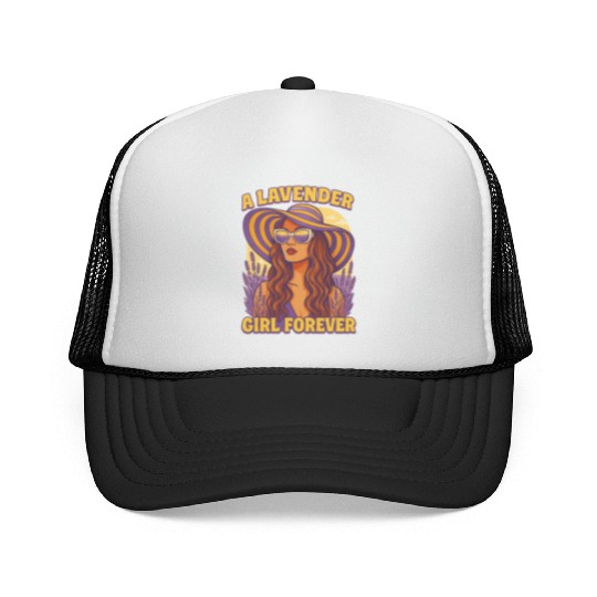 lavender girl Trucker Caps