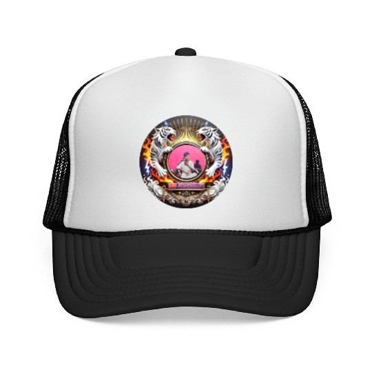 Vibrant Tiger Mirror Design Trucker Caps