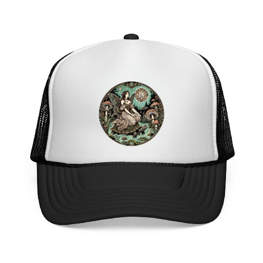 Enchanted Forest Fairy on Turtle Trucker Caps