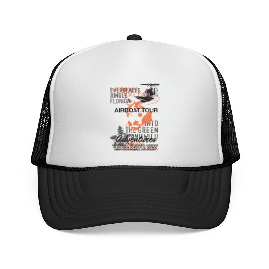 Airboat Alligator Tours Florida Everglades Trucker Caps