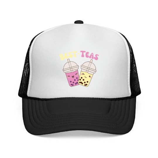 Best-Teas Cute Kawaii Bubble Tea Boba Tea Trucker Caps