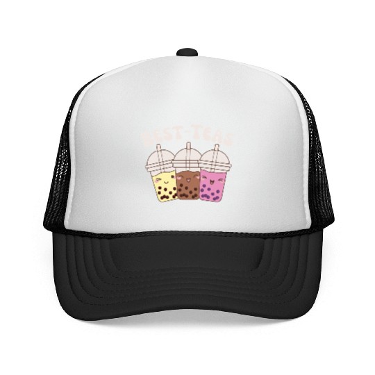 Best-Teas Cute Kawaii Bubble Tea Boba Tea Trucker Caps