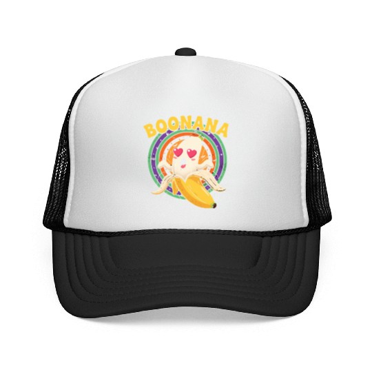 Banana Boonana Cartoon Design Trucker Caps