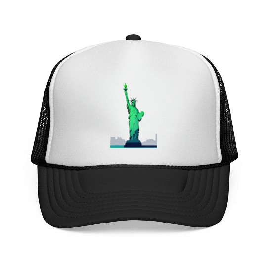 Modern Minimal Statue of Liberty – New York Icon Trucker Caps