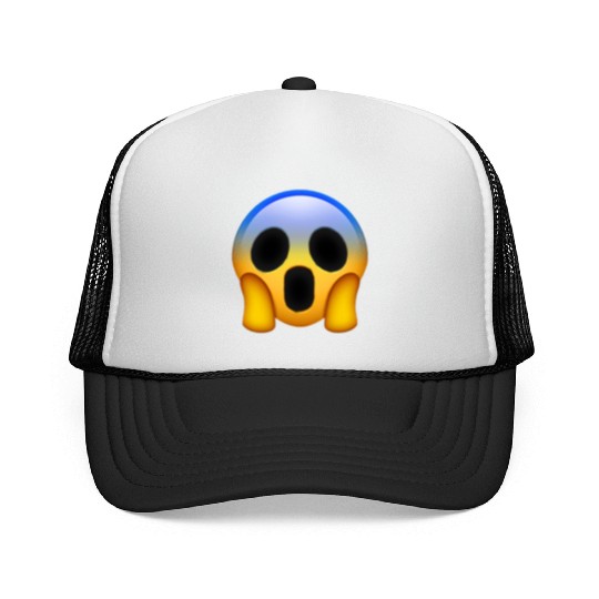 Expressive Scream Emmoticon Trucker Caps