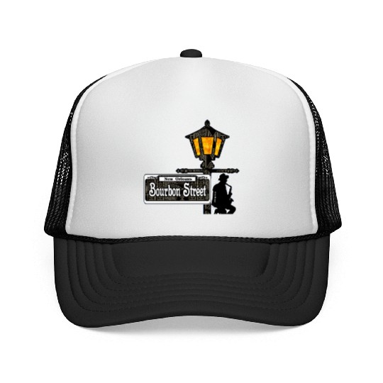 Bourbon Street Saxophonist  Trucker Caps
