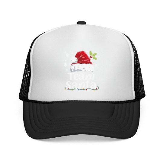 Team Santa Holiday Christmas Design Trucker Caps