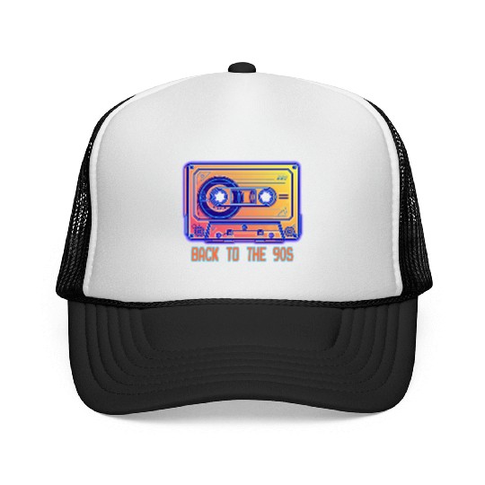 Back to the 90s Retro Cassette Tape Trucker Caps