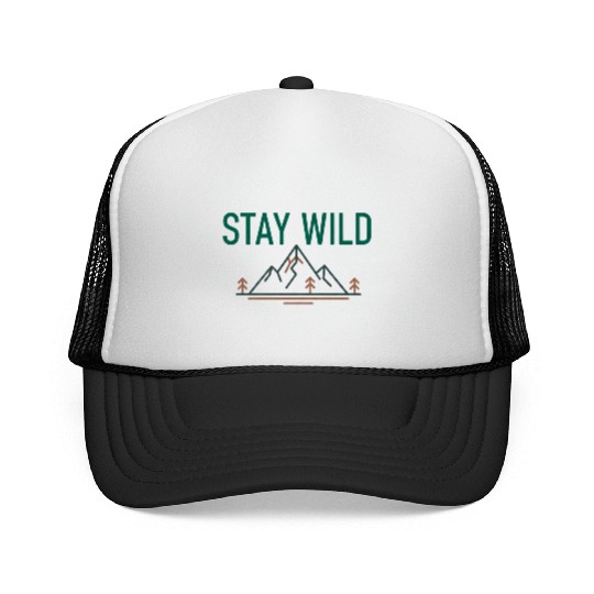 Mountain Wilderness Stay Wild Trucker Caps