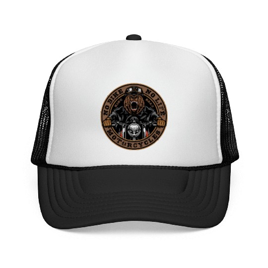 Roaring Bear Motorcycle Bike Life Trucker Caps