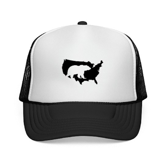 usa bear grizzly Trucker Caps