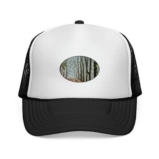 Forest - Nature - Park - Trees - Rural - Dirt Road Trucker Caps