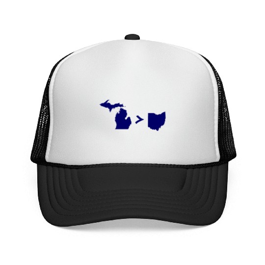 Funny Michigan Greater Than Ohio Trucker Caps