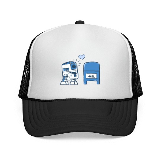 Funny Star Wars r2d2 comic Trucker Caps