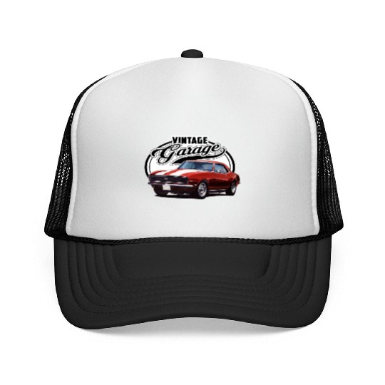 Vintage Camaro Garage Trucker Caps