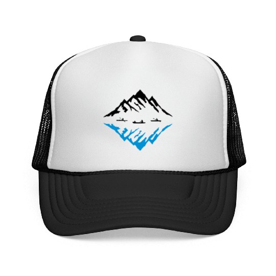 Canoe & Mountains, Reflection Trucker Caps