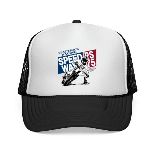 Flat Track Rider - Speedway Racing Trucker Caps
