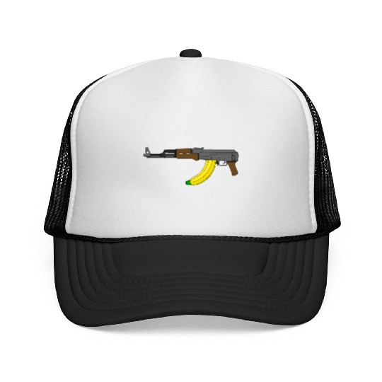 AK-47 with banana clip Trucker Caps