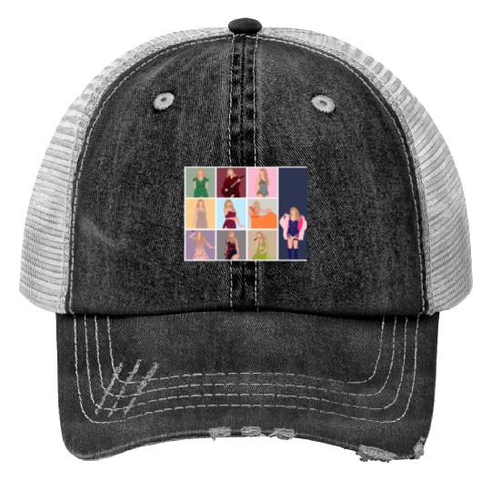 Discover the Eras Tour outfits block art Active Trucker Hats