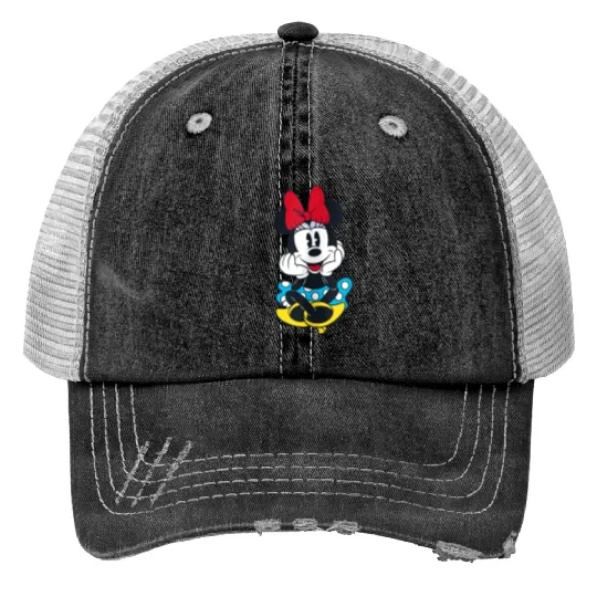 disneys Smiling Minnie Mouse Raglan Trucker Hats