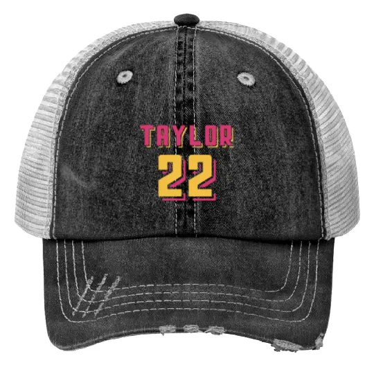 Discover First Name Taylor Pink Numbers Taylor 22 For Kids Boys Girls  Gifts Trucker Hats