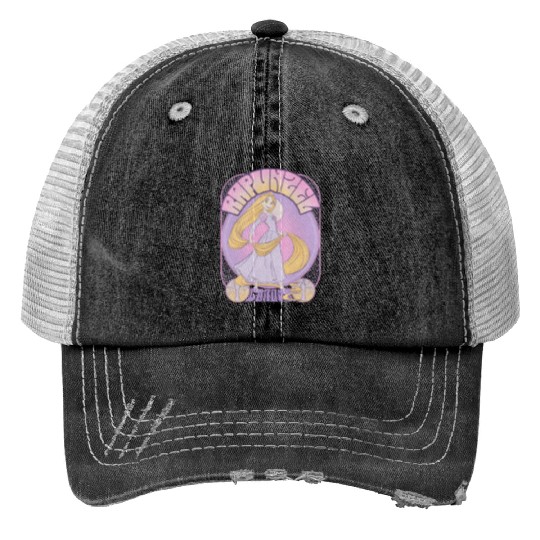 Disney Tangled Rapunzel Seventies Retro Poster Trucker Hats
