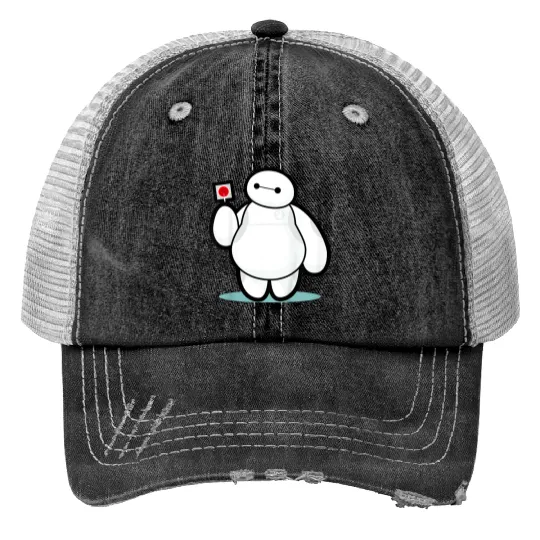 Disney Big Hero 6 Baymax With Lollipop Cute Shot gifts trends Trucker Hats
