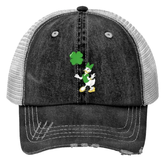 Disneyss Daisy Duck Shamrock Balloon St Patrick's Day Trucker Hats