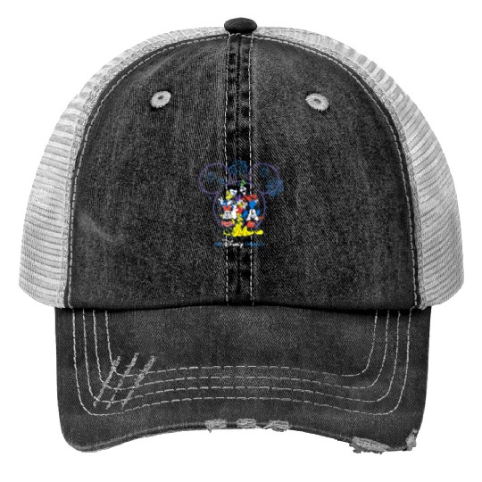 Disney Mickey and Friends Fireworks Our Disney Family Trip Trucker Hats