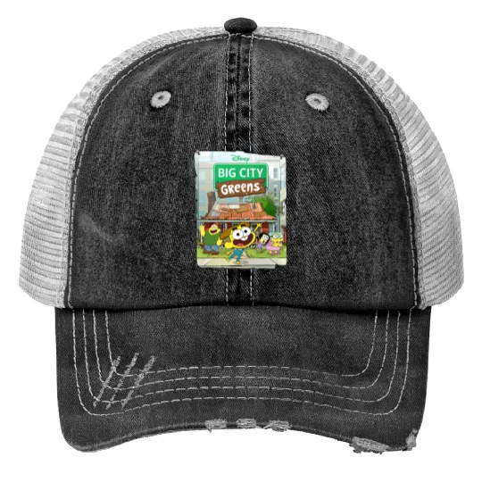 Disney Big City Greens Poster Cricket and Family Trucker Hats