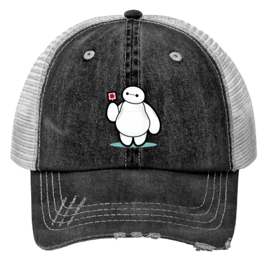 Disney Big Hero 6 Baymax With Lollipop Cute Shot Trucker Hats