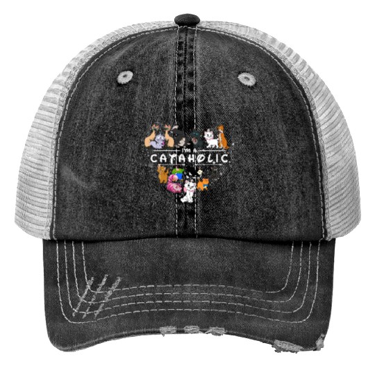 Disney Cataholic Trucker Hats, Cat Mom Who Loves Disney, Disney Inspired