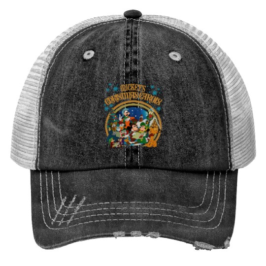 Mickey's Christmas Carol Trucker Hats, Disney Xmas Movie Trucker Hats