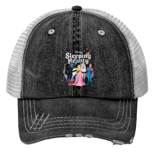 Vintage Sleeping Beauty Trucker Hats, Aurora Princess Trucker Hats, Disneyland Trucker Hats