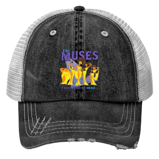 Disney Hercules Diva The Muses From Zero to Hero, Retro Hercules 1997 Trucker Hats, Disney Hercules Trucker Hats, The Muses Hercules Trucker Hats