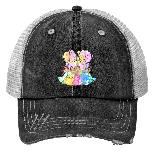 Princess Castle Minnie Ear Trucker Hats, Disney Girl Trip, Disney Princess Trucker Hats