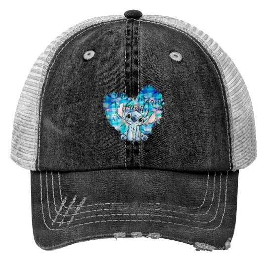 Disney Stitch Trucker Hats,Ohana Means Family Trucker Hats, Disney Vacation Trucker Hats