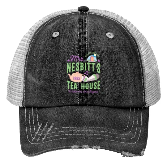 Buzz Lightyear Mrs Nesbitts Tea House To Infinity And Beyond Trucker Hats,  Magic Kingdom Disneyland Family Vacation Gift