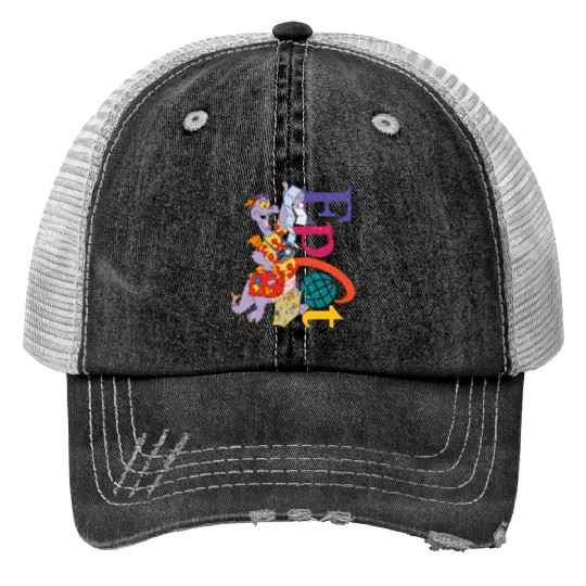 Disney Epcot Figment  Trucker Hats, Epcot Center Trucker Hats, Epcot Trip Trucker Hats