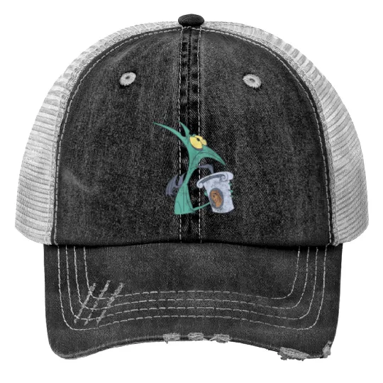 Disneyss Hercules I Am Panic Distressed Big Chest Portrait Trucker Hats