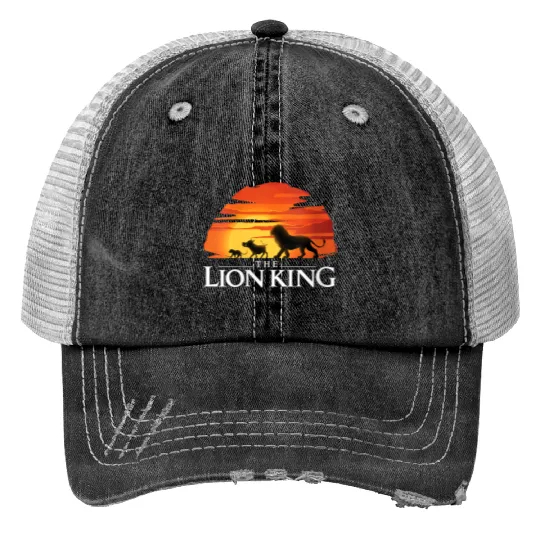 Disneyss Lion King Live Action King Sunset Trucker Hats