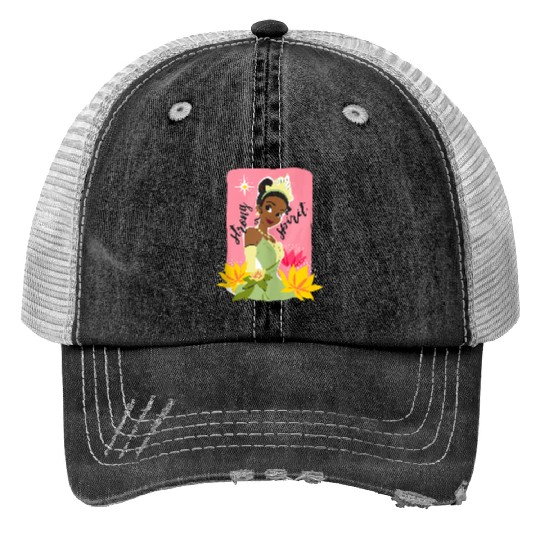 Disneyss The Princess The Frog Tiana Portrait Free Spirit Trucker Hats