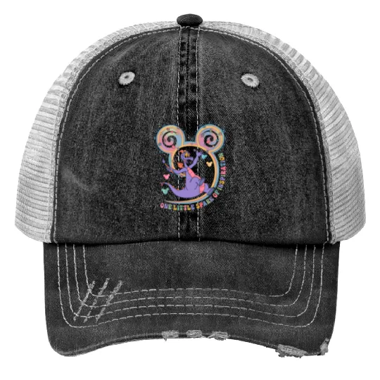 One Little Spark Of Inspiration  Trucker Hats, Disney Figment Dragon Trucker Hats