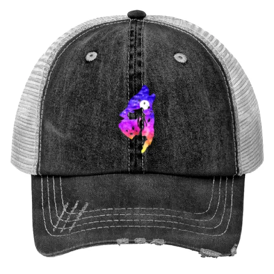 Disney Princesses Pocahontas Colors In The Silhouette Trucker Hats
