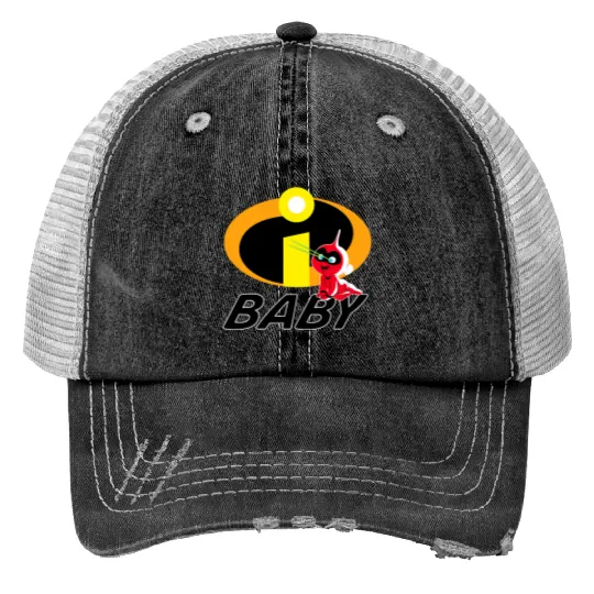 Disney and Pixars The Incredibles JackJack Baby Family Trucker Hats