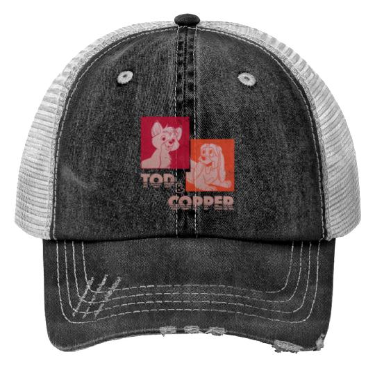 Disney The Fox and The Houndss Tod Copper Retro Trucker Hats