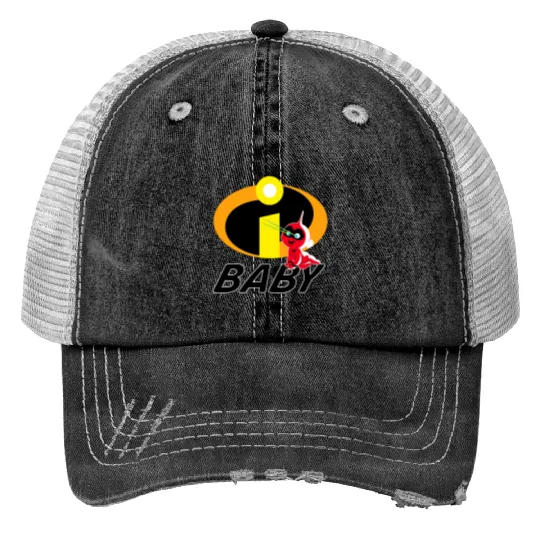 Disney and Pixars The Incredibles JackJack Baby Family Trucker Hats