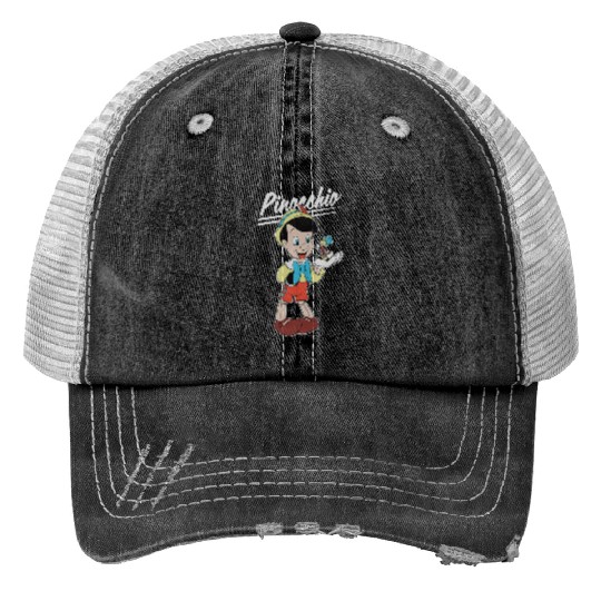 Disney Pinocchio and Jiminy Cricket Trucker Hats