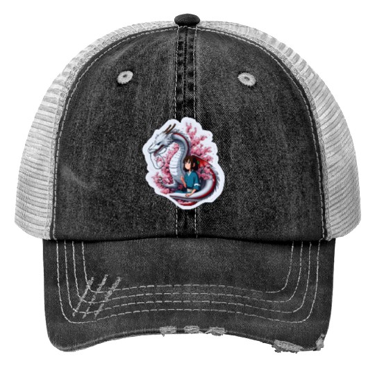 Hi Everyone Sticker: Disney Mulan Anime Mushu, Mulan and Mushu Trucker Hats